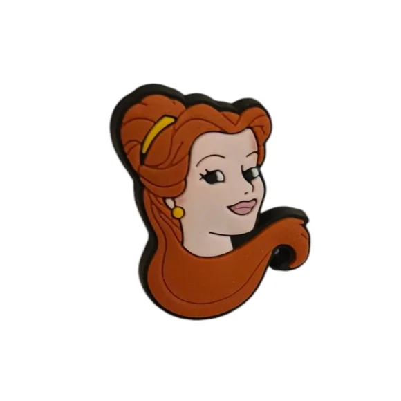 4/$8 Shoe Charm Crocs Disney Princess Belle Beauty And The Beast - Picture 1 of 3